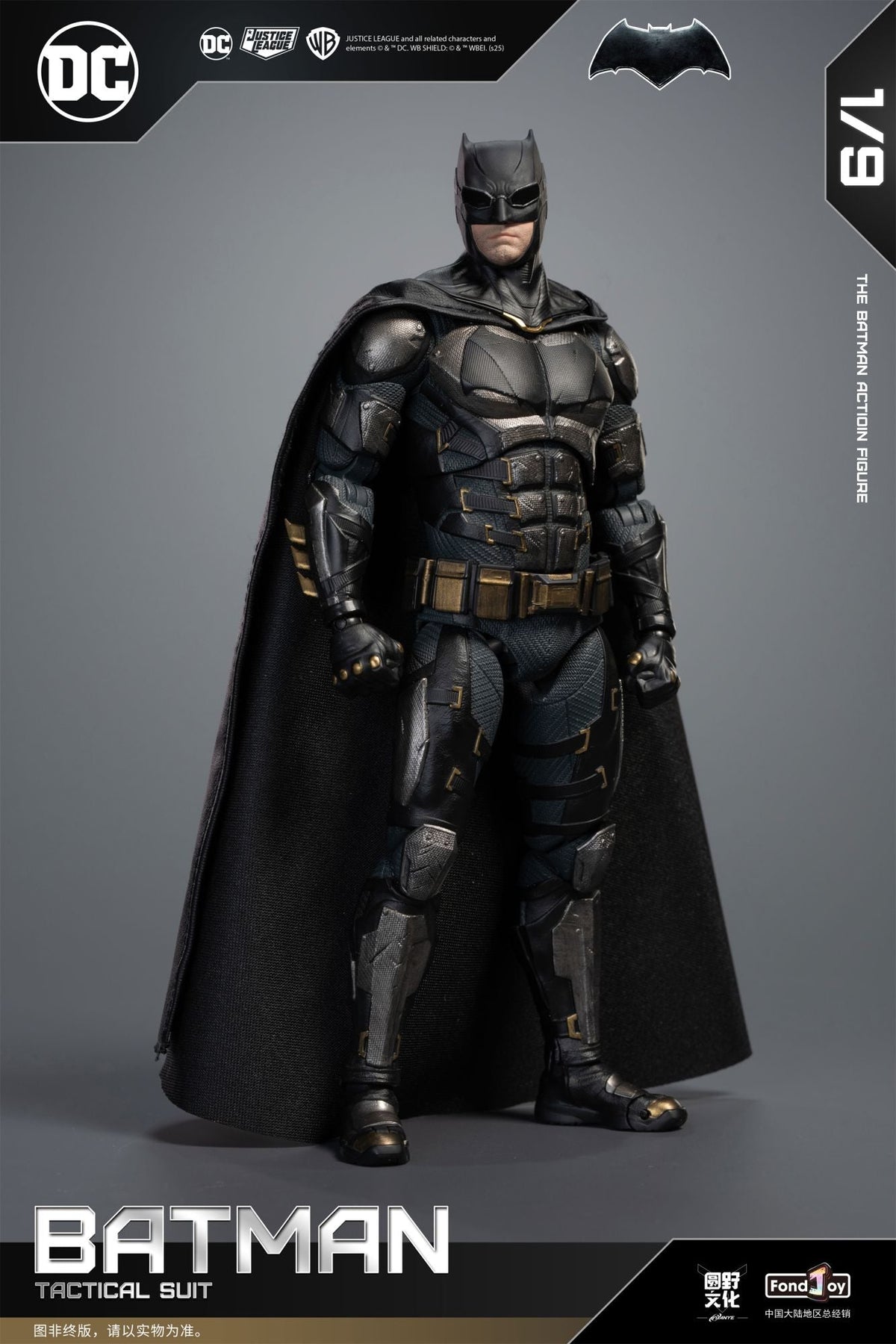 1/9 Original Fondjoy Bruce Wayne Batman Justice League Tactical Batsuit Action Figure Zack Snyder's Movie Detective Comics Toys