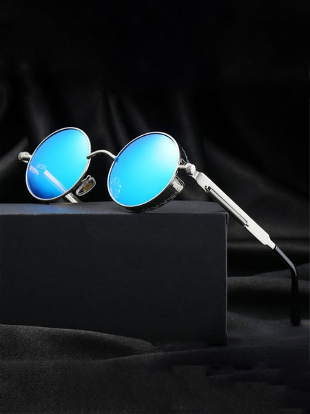 Metal Steampunk Sunglasses Men Women Fashion Round Glasses Brand Designer Vintage Sun Glasses High Quality Oculos de sol UV400