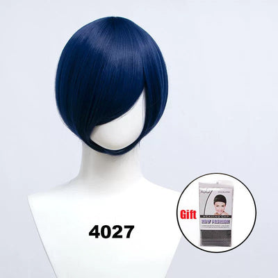 Snoya 30cm synthetic short Wig purple blue red yellow high temperature fiber Wig Costume Party Cosplay Wig 23 colors
