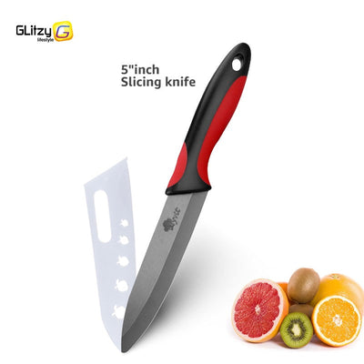 Kitchen Chef Knife Rustproof Fruit Paring Knife Ceramic Knife Household Utility Vegetable Slicing Knives Sharp Black Blades Cook