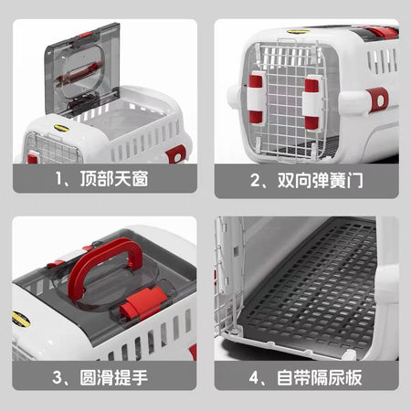 2025 New Cat Carrier Airline Approved,Portable Pet Carrier TSA Approved for Travel,Anti-Anxiety Outdoor Cat Bag for Car,Home Use