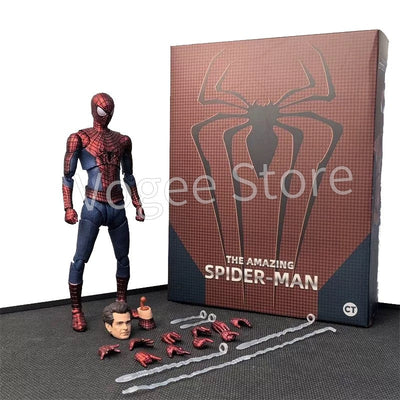 Ct Toys Spiderman Mafex 185 Classic Costume Anime Figure Ver Miles Morales 2099 Spider-man Action Figure Figurine Toys Kids Gift