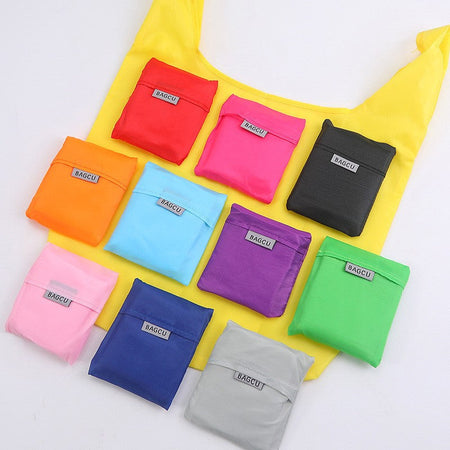 Folding 1pc shopping bags, eco-friendly portable handbags, portable bags for supermarkets and markets
