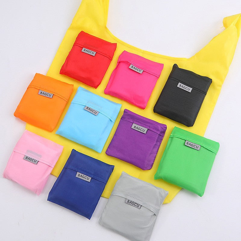Folding 1pc shopping bags, eco-friendly portable handbags, portable bags for supermarkets and markets