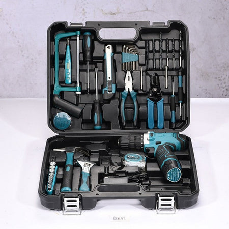 High-power Electric Drill Power Tool Sets Automotive Tools Multifunctional Repair Combination Tools Auto Repair Toolbox Kit