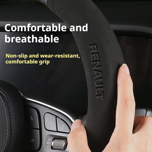 Carbon Fiber Car Steering Wheel Cover For Renault Scenic Clio Laguna 2 3 4 5 Kangoo Fluence Megane Trafic Talisman Twingo Kaptur
