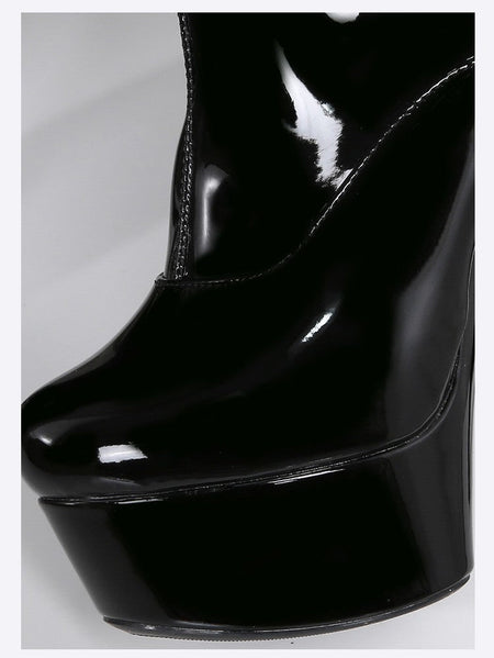 New Black Pole Dancing Long Shoes Night Club Party Queen Boots Over the Knee Boots High Heels Women Boots Sexy Thin Heels Shoes