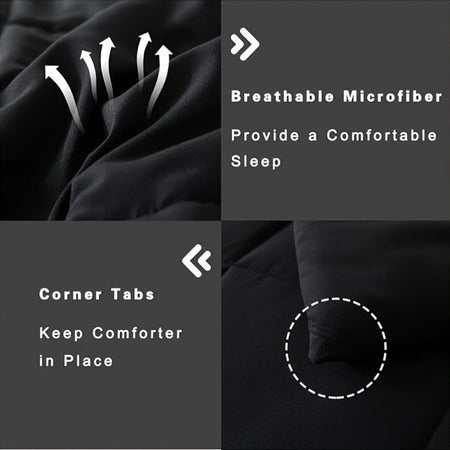 Full Size Bed Comforter Set Soft Breathable All Seasons Bedding with 2/3 pcs,1 Comforter And 1/2 Pillow Shams Machine Washable