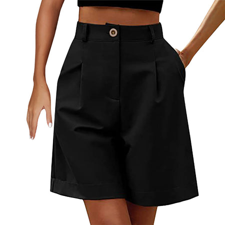 Women's Shorts With High Waisted Harajuku Shorts Casual Loose Buttons Bermuda Shorts For Women Summer Pants 2024 New