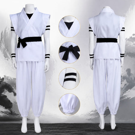 Ryomen Sukuna Cosplay Costume Jujutsu Kaisen Anime Kimono Outfit Full Set Tattoo Stickers Halloween Party Roleplay Costume
