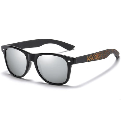 GM Brand Wooden Bamboo Polarized Men's Sunglasses Oval Frame Sun glasses Women Sun glass S5097es Male Oculos de sol Masculino