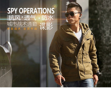 M65 UK US Army Clothes Casual Tactical Windbreaker Men Waterproof Flight Pilot Coat Hoodie Military Field Jacket Winter Autumn