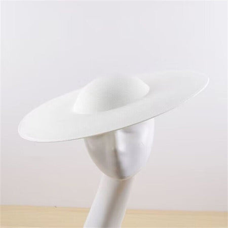 40CM Fascinators Base Marron Big Pillbox Cap Wedding Millinery Supplies DIY Hair Accessories Hat Women Kenducky Church Headpiece