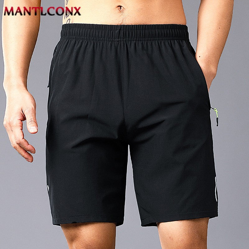 Breathable Running Jogging Men's Shorts Quick Dry Fashion Board Shorts Male Summer Elastic Casual Shorts Men Solid Color M-4XL