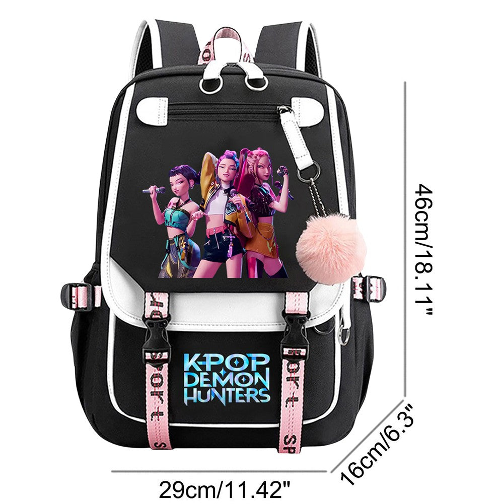 School Backpack for Students KPop Movie Daily Bagpack 2025 Hot Movie Print Backpacks for Girl Boy Laptop Usb Port Bag for Kids