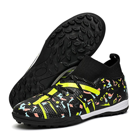 LiXingMing Football Boots Men White Professional High-Tops Soccer Society Cleats Football Shoes Non-Slip Match Training Sneaker