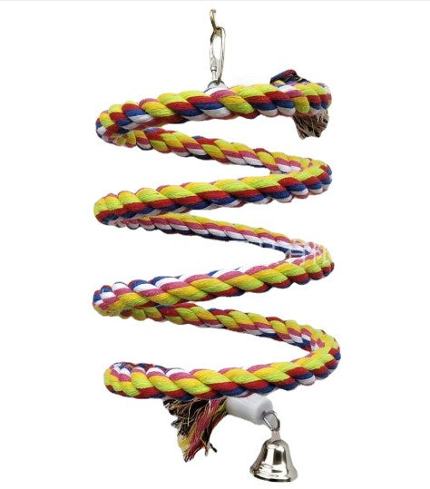 New 160cm Long Parrot Bird Toys Pet Bird Parrot Standing Rope Bird Cage Decoration Climbing Toy Parrot Bird Cage Toys Rope Bell
