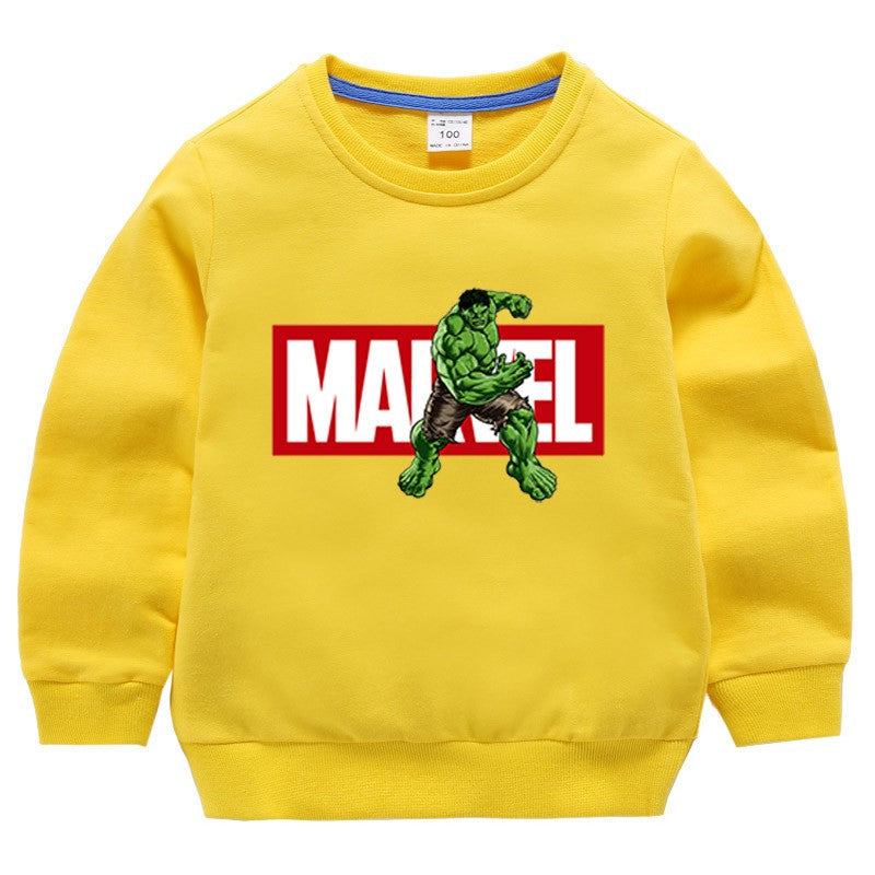 Hot Toys New Spring Autumn New Boys Cartoon Sweaters Children's Clothing Long Sleeve Knitwear Kids Jumper Top Outer Wear