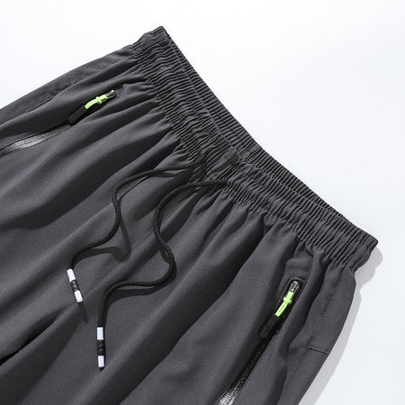 Breathable Men's Casual Pants Quick Dry Straight Elastic Waist Jogger Sweatpants Korean Classic Sport Trousers Plus Size 4XL 5XL