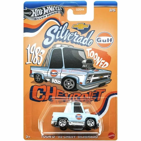 Hot Wheels Silver Series Gulf Tooned Toyota Supra Chevrolet Volkswagen Golf 1/64 Diecast Model Car Model Collection Toy Gift