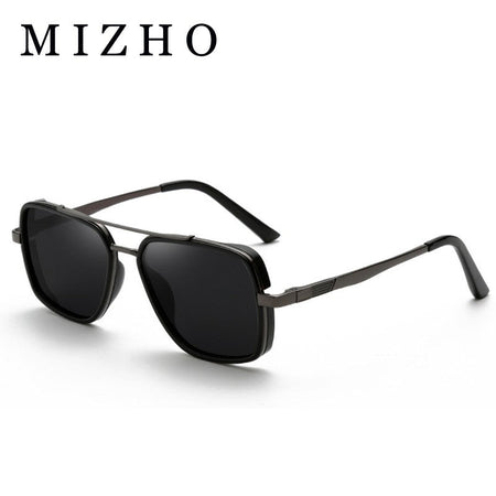MIZHO Brand Tony Stark Iron Man Sunglasses For Men Driving Fashion COOL High Quality Driving Polarized Sun Glasses UV Protection