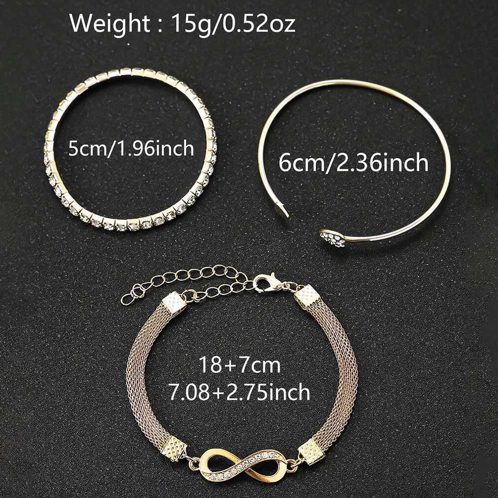 4 Pieces Fashionable Luxury Women's Watch Set with Rhinestone Roman Numbers Round Dial Watch Quartz Bracelet Perfect Gift Set