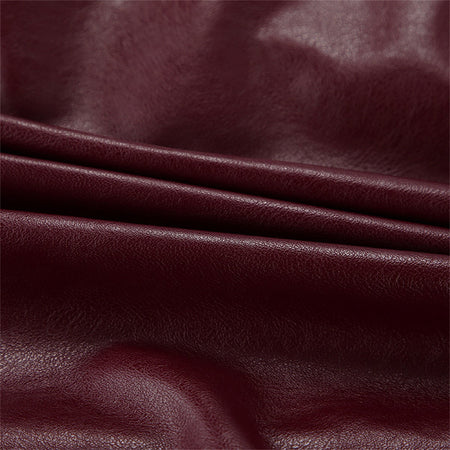 Women Vintage Wine Red Faux Leather Jakcet Fashion Outerwear Zipper Lapel Pu Coats Autumn Winter Streetwear Ladies Short Tops
