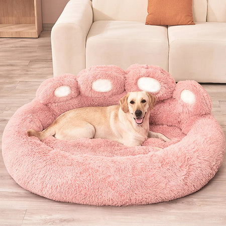 Fluffy Dog Bed Winter Plush Kennel Accessories Pet Products Large Dogs Beds Bedding Sofa Basket Small Mat Cats Big Cushion Puppy