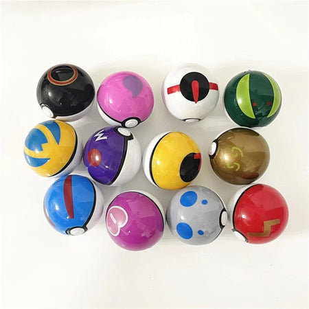 12/20/24Pcs /Set 4-5 Cm PokeBall Model Anime Figure Pocket Monster Pet Elf Dolls Toys For Children's Birthday Gift