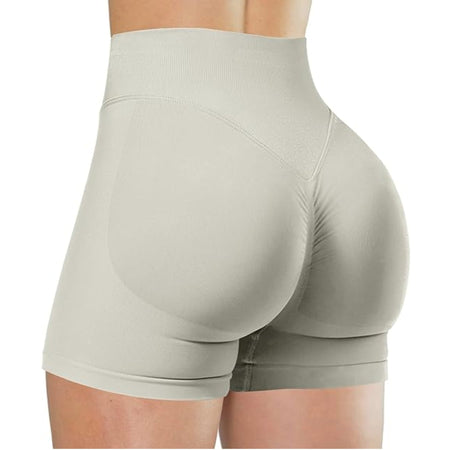 Summer High Waisted Yoga Shorts Fashionable and Sexy Running Fitness Pants Solid Color Yoga Leggings Customizable labels