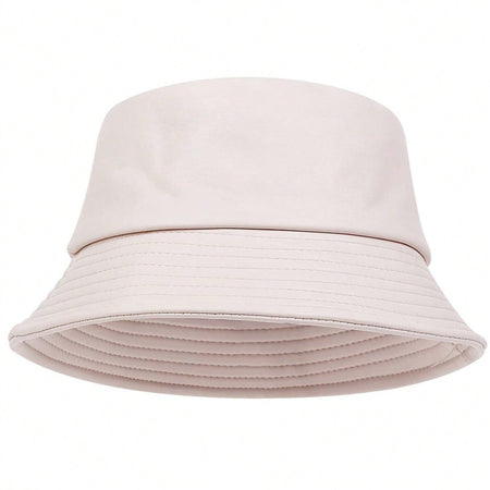 winter Fashion bucket hat Artificial leather windproof warm bucket hats men women wild tide cap Panama fisherman caps gorras