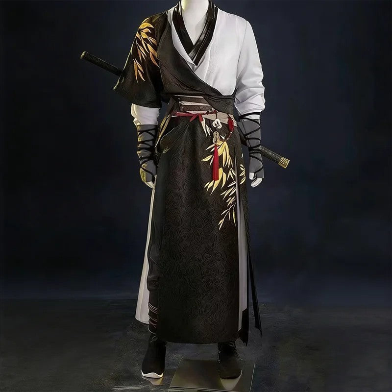 Chinese Game Where Winds Meet Young Master Cosplay Costume Adult Swordsman Hanfu Carnival Hero Wuxia Jianghu Cool Battle Uniform