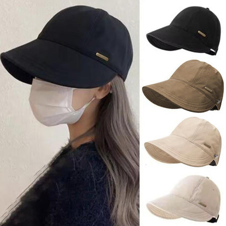 Summer Ladies Wide Brim Fisherman Hat Girls Foldable Portable Sun Hat Ladies Simple Adjustable Sun Protection Outdoor Hat