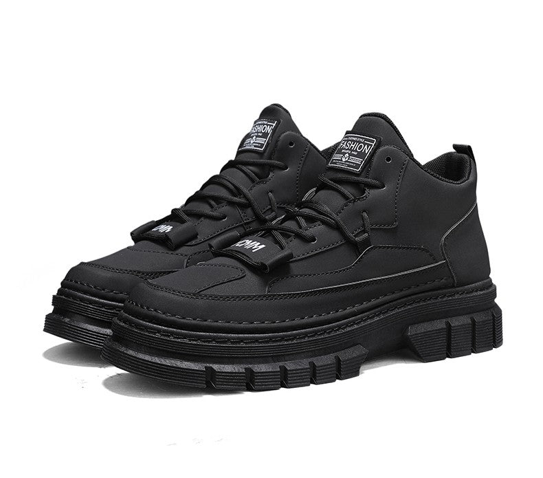 Men's boots four season high-top Joker thick-sole casual boots soft-sole non-slip comfort outdoor boots fashion youth work boots