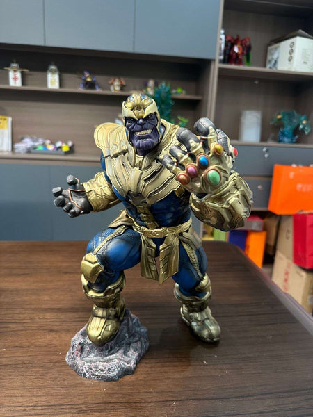 ?New?Original Marvel Animation Series Is About 36cm High. Thanos The Avengers Sigk Hand-Made Statue Ornaments Model Gifts