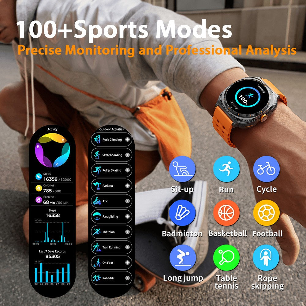 Bluetooth Call IP68 Waterproof 2025 New Upgraded 2-in-1 TWS Bluetooth Earphones Smart Watch For Men and Women Sports Smartwatch