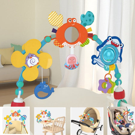 Baby Toy Toddler Cribs Cradles Hanging Bell Baby Stuff Newborn Stroller Stroller Play Arch Bed Toys for Babies 0 12 Months