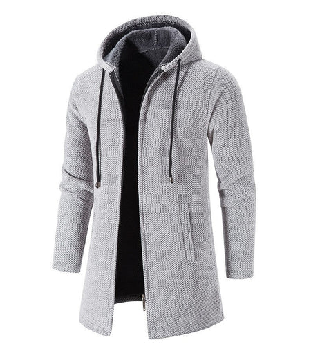 2025 New Autumn Men's Long Sleeve Sweatshirts for Men with Zipper Hooded Mens Oversize Winter Top Jacket Coat Warm Streetwear