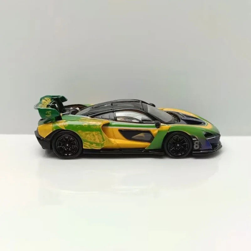 New In Stock Masdi 1:64 Mclaren Senna 1110 Special Edition Alloy Miniature Static Car Model Customized Boy Toys Gifts Collection