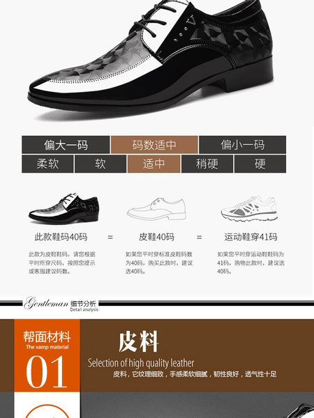Oxfords Leather Men's Shoes Casual Dress Men Lace Up Breathable Formal Office for Man Big Size 38-48 Flats 2024
