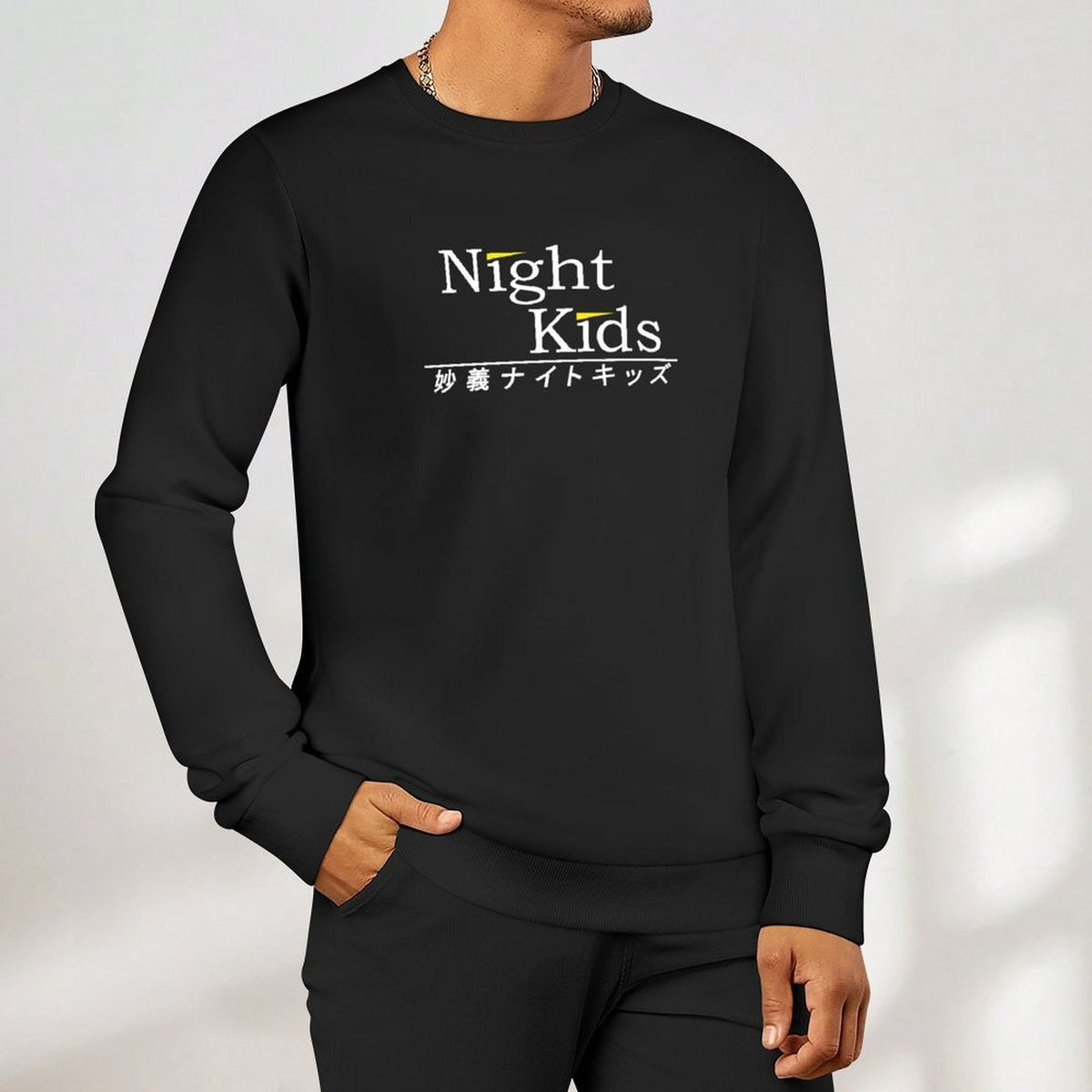 Myogi Night Kids INITIAL D?WHITE PRINT? Pullover men wear anime clothing men's clothing tracksuit men hooded sweatshirts