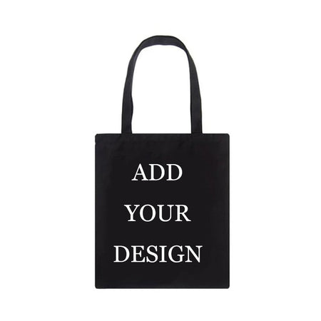 Customized Canvas Bags Shopper Shoulder Bag Big Women Designer Handbags Shopping Tote Casual Woman Grocery Customizable Fabric