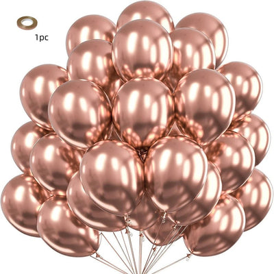 5/10/12inch Metallic Black Blue Balloon Chrome Hot Pink Rose Gold Balloon Baby Shower Boy Girl Birthday Wedding Party Decoration