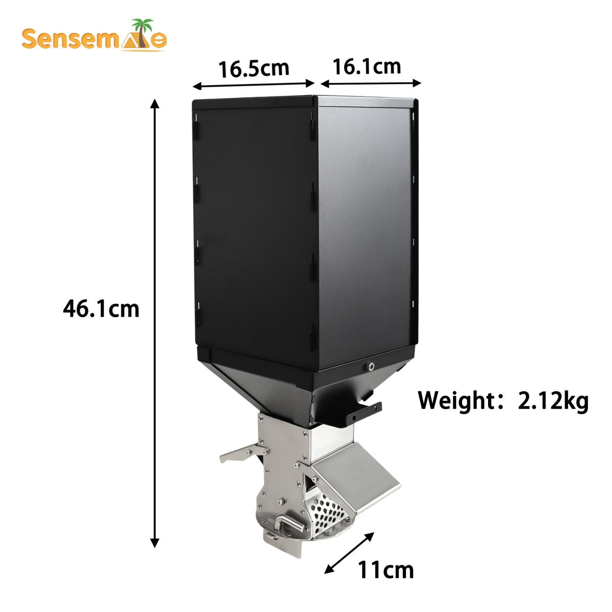 Hot Tent Wood Burning Stove Folding Stainless Steel 5-Section Chimney Outdoor Camping Wood Heater with Cooking Wing Panels