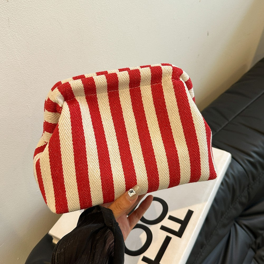 Summer Beach Clutch Bag for Women Colorblock Evening Handbag Cute Pouch Hobo Bag for Travel Party Prom