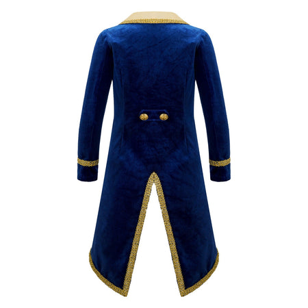 Boys Girls Prince Tuxedo Jacket Turn-Down Collar Coat Halloween Masquerade Theme Party Cosplay Costume Birthday Party Tailcoat