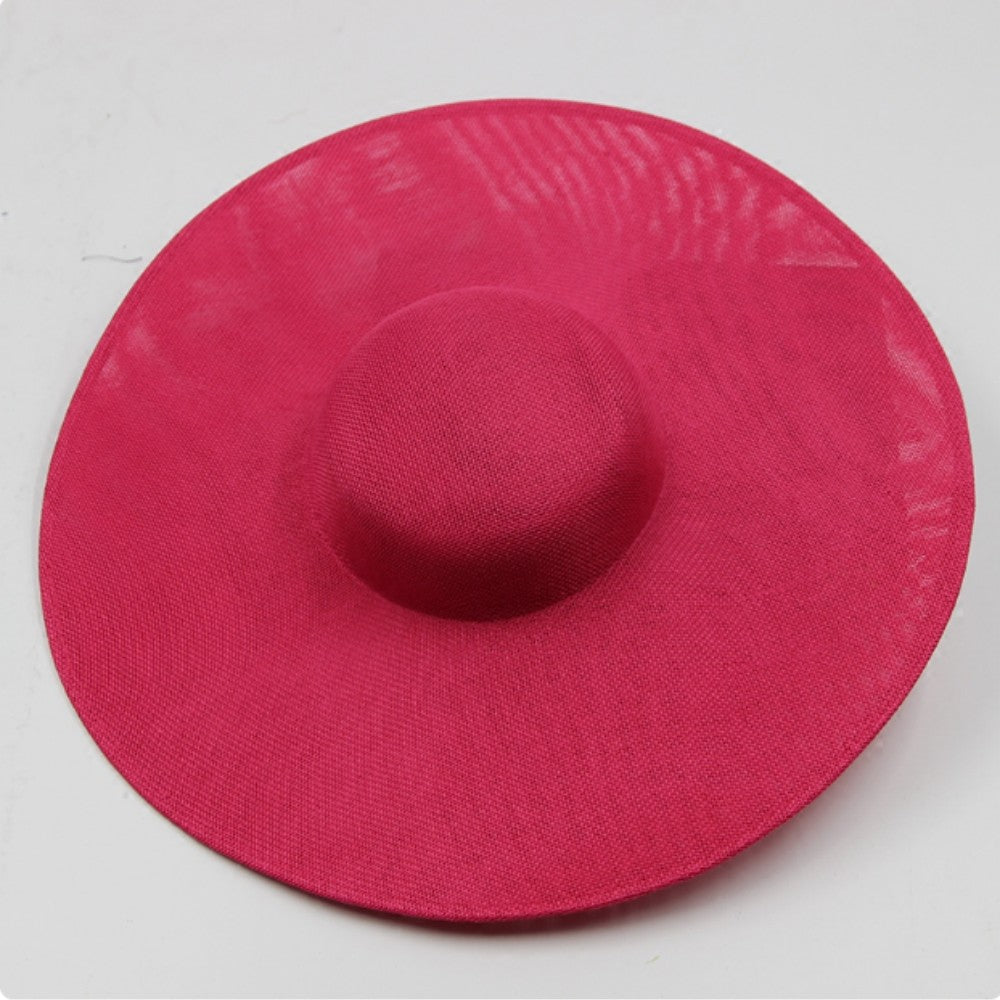 Fashion Ladies 38CM Round Fascinators Beses Wedding Headdress Ladies Millinery Hat Fascinator DIY Hair Accessories