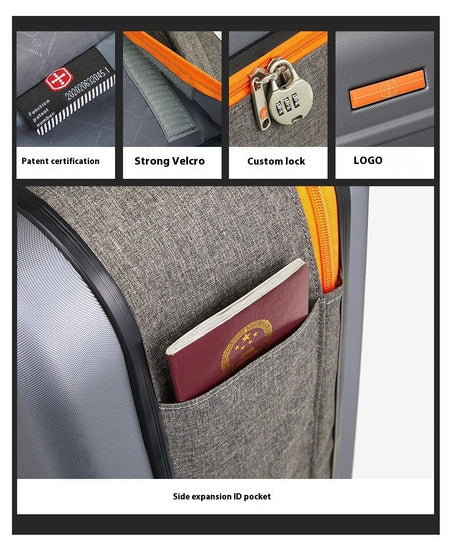 New Folding Luggage Multifunctional Design20Inch Boarding Business Password Suitcase