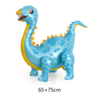 3D Standing Dinosaur Balloon Cartoon T Rex Dino Foil Balloon for Party Decoration Kids Birthday Party Supplies