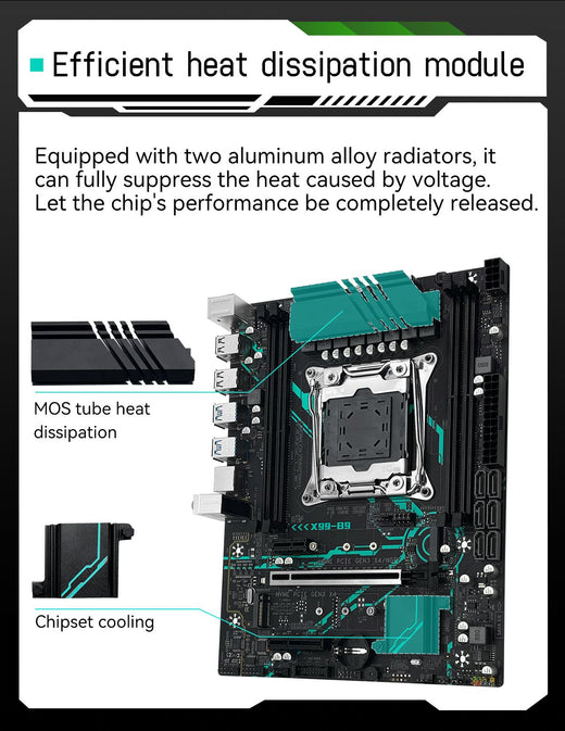 MACHINIST X99 B9 Motherboard Optional LGA 2011-3 Xeon E5 2667 V4 Processor CPU combo And 16GB DDR4 RAM kit USB3.0